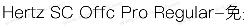 Hertz SC Offc Pro Regular字体转换